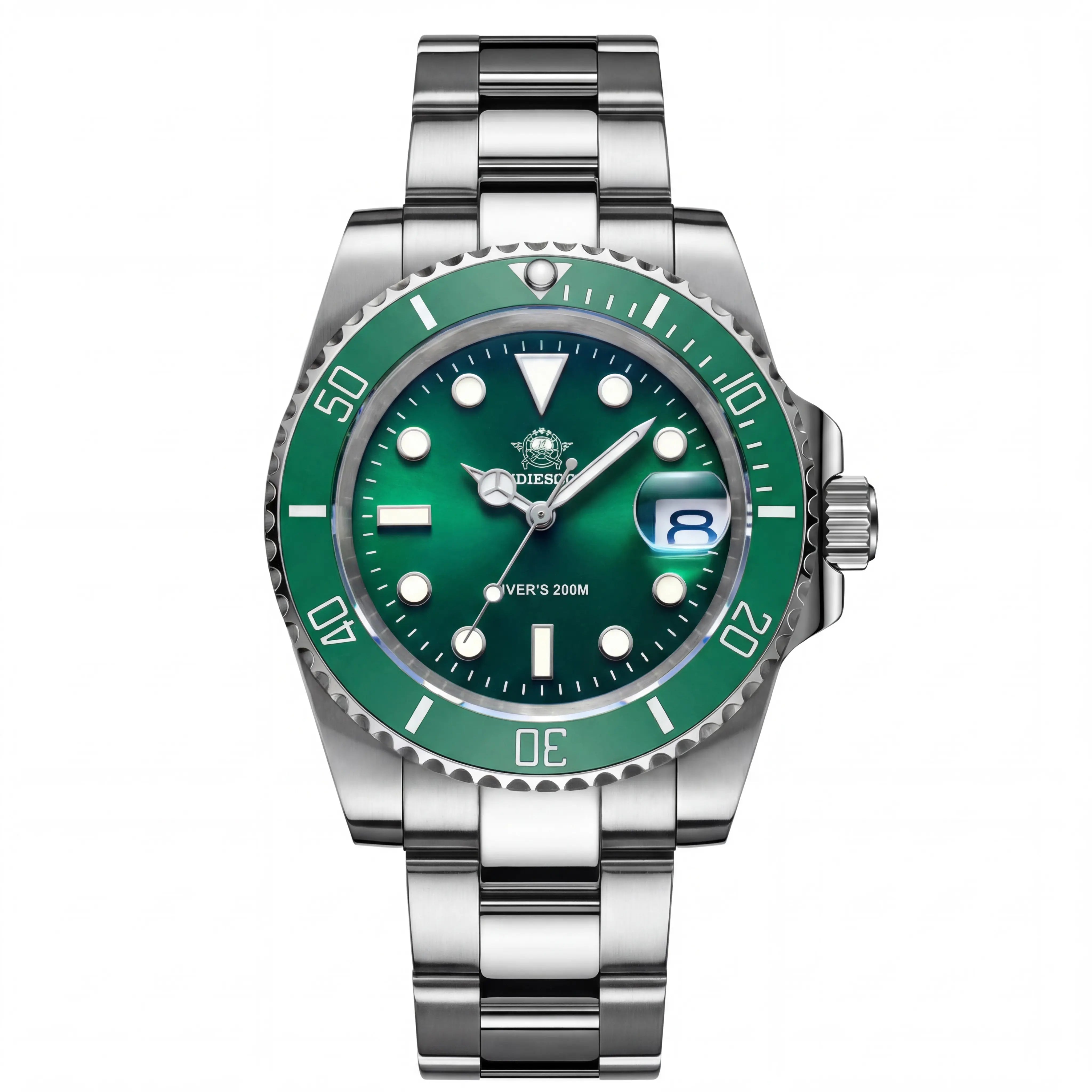 Raxton Deep Sovereign | Emerald Bezel Steel