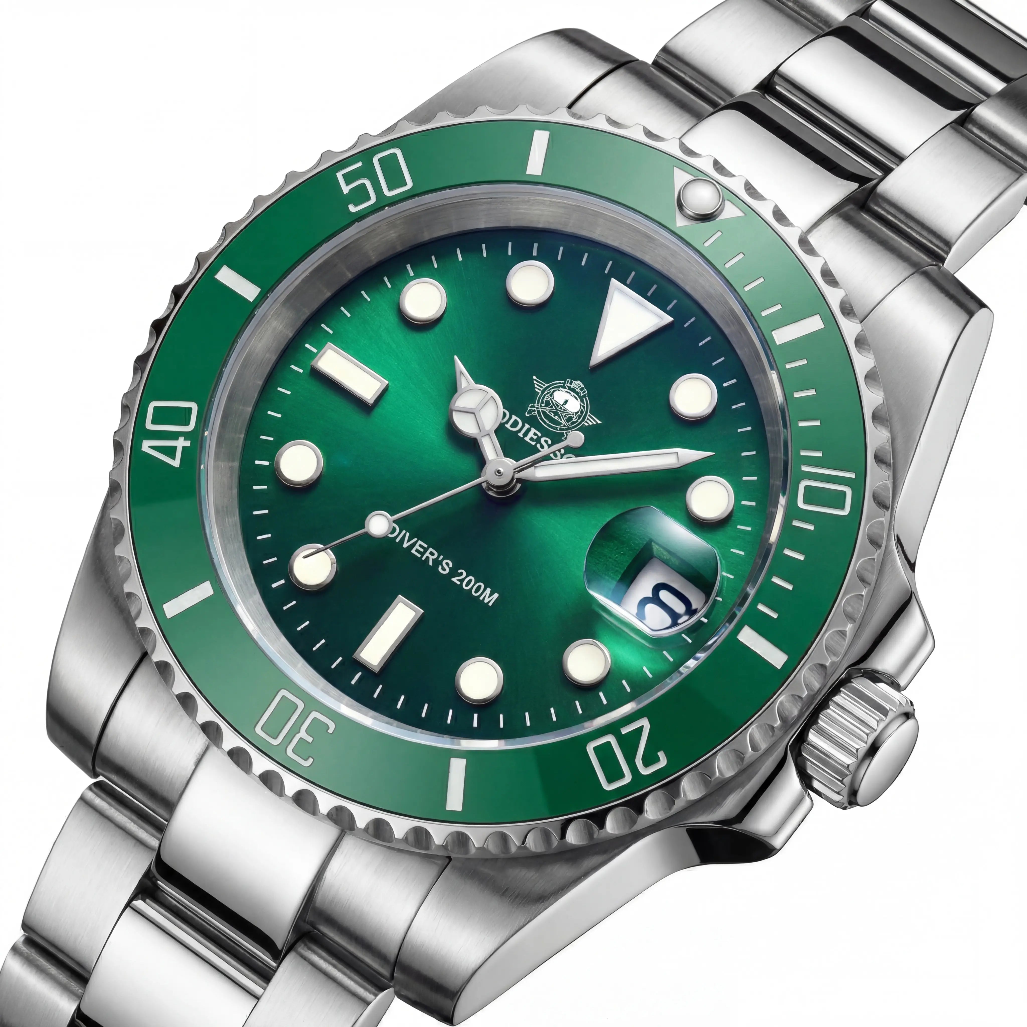 Raxton Deep Sovereign | Emerald Bezel Steel